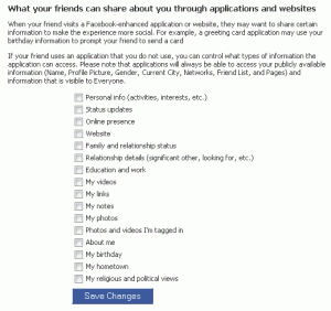 facebook friends share settings